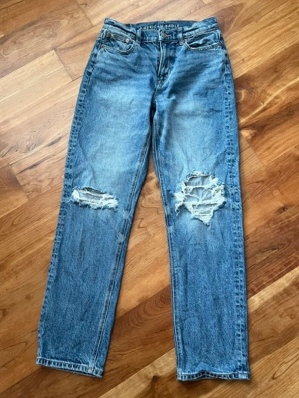 AE Super High-Rise Ankle Straight Jeans